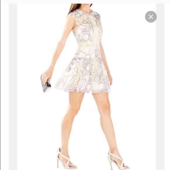 BCBGMaxAzria Dress w/Lace - Picture 1 of 6