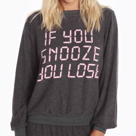 Wildfox If You Snooze You Lose Brunch Jumper