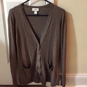 Brown cardigan