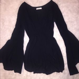 Bell sleeve romper
