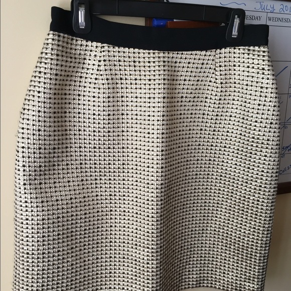 Kate Spade Black Gold Skirt