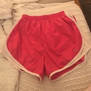 Pink Nike Tempo running shorts