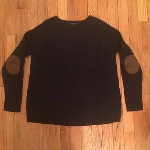 Elbow patch sweater