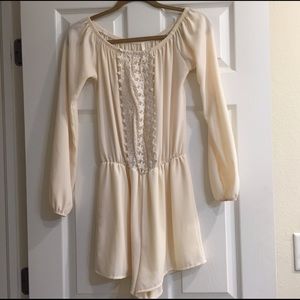 Off The Shoulder Boho Romper!