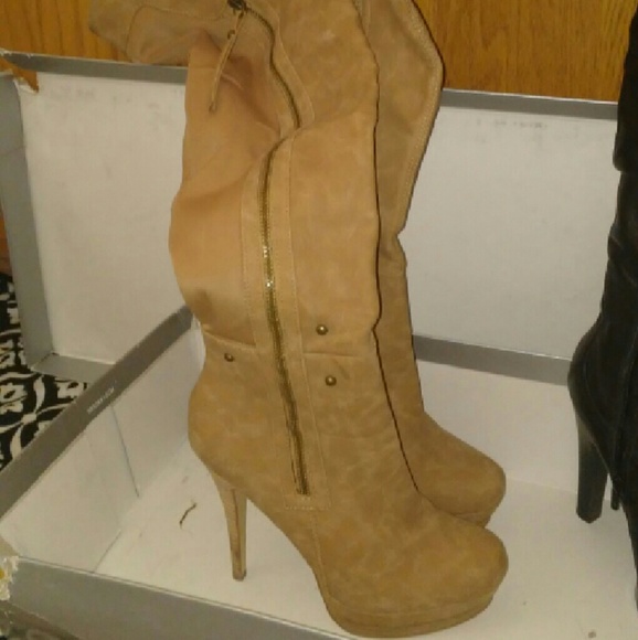Jessica Simpson Thigh high heeled boots