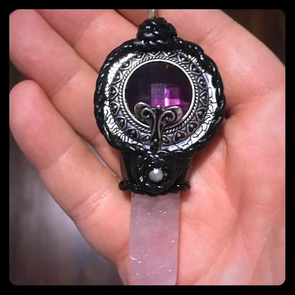 Handmade Rose Quartz pendant