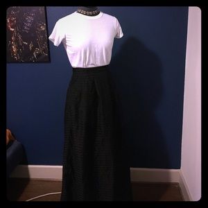 Glam black maxi skirt