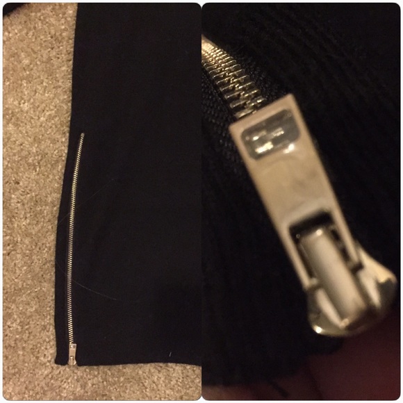 Ann Taylor Black Zippered Sweater - Picture 3 of 4