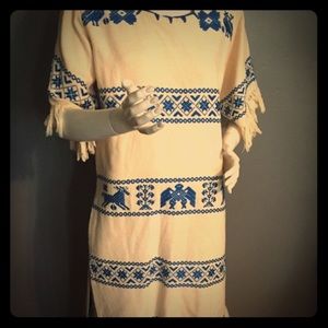 Vintage Native American Symbol Caftan