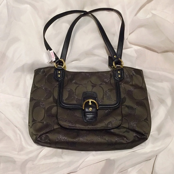 Moss Green Coach Purse