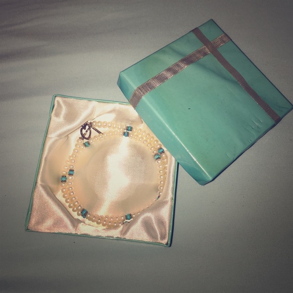 Turquoise and Pearl Necklace