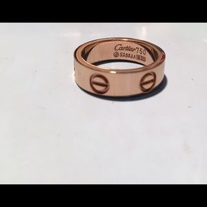 Rose gold ring