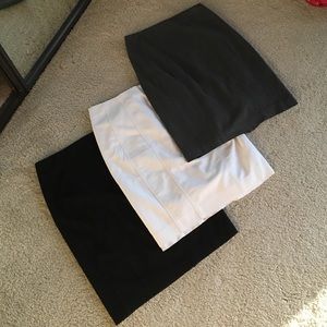 Express Pencil Skirts - black, white, grey