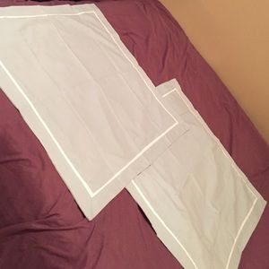 2 brand new Euro shams light blue
