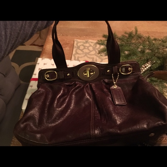 Coach brown leather special addition