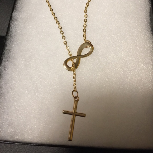 Infinity Cross Pendant Necklace - Picture 2 of 4