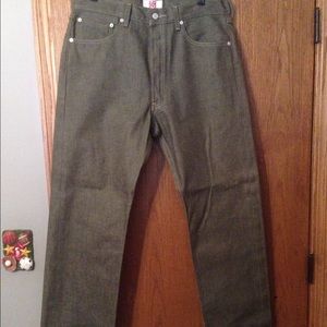 Men's Olive Levi's 501 Jeans Size 34 x 30