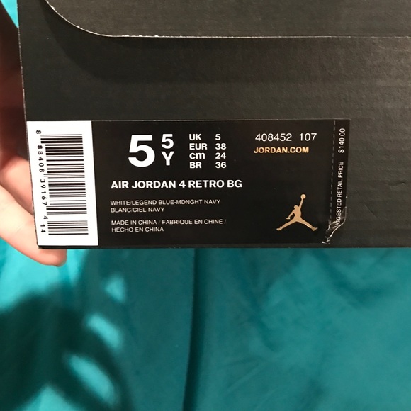 Air Jordan legend blue 4's - Picture 4 of 4