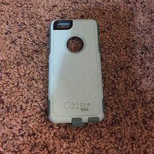 Light blue otterbox iPhone 6.