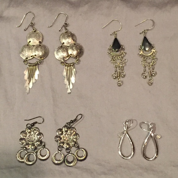 Set of 4 Dangle Earrings