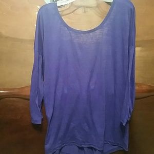 Open back, High low workout shirt