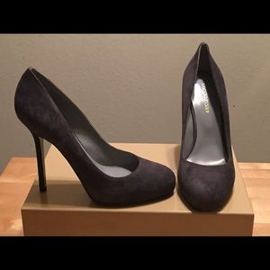 Sergio Rossi Scarpe Donna Gray Suede Pumps Size 38
