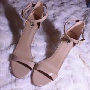 Mossimo Nude Strappy Stilettos