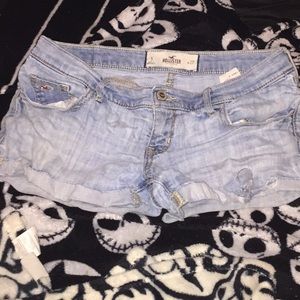 Denim hollister shorts