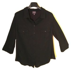 Black Button-Up Shirt