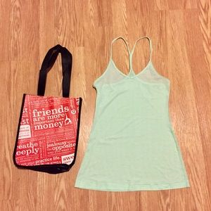 Lululemon mint green tank