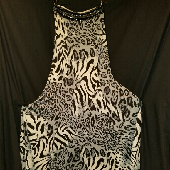 Rachel Allan Style 9005 Maxi Animal Print Skirt - Picture 2 of 4