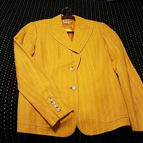 Beautiful Michael Kors Pinstripe  Lined Blazer