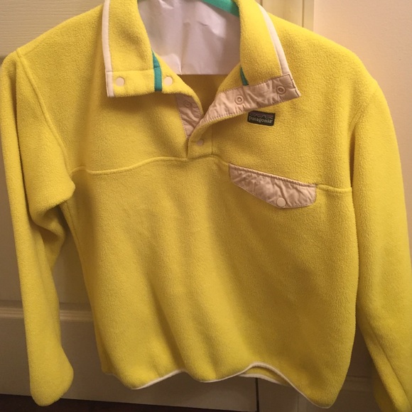 yellow Patagonia jacket
