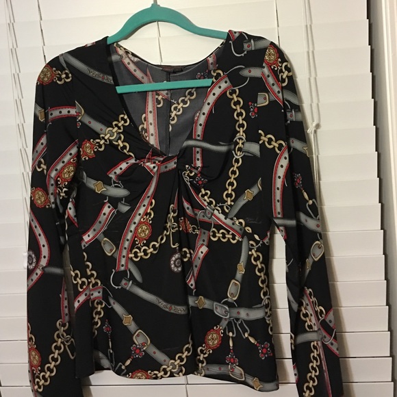 Unique long sleeve blouse