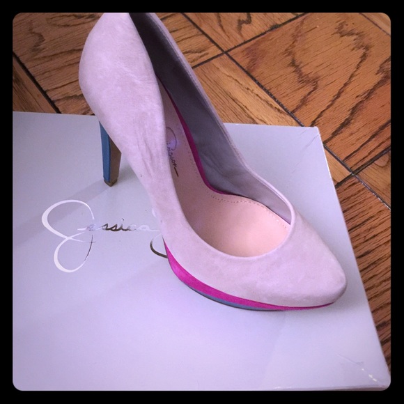 Jessica Simpson multi colored pump