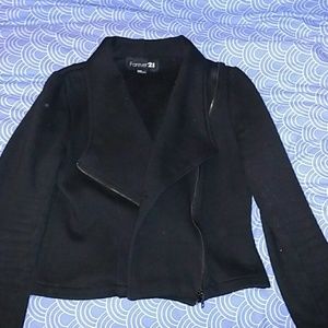 Forever 21 fitted blazer with zipper