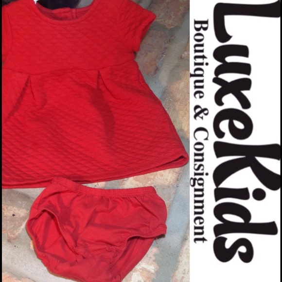 SOLD🎈Baby GAP red cotton 2pc dress