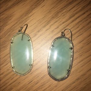 Kendra scott Danielle light green/blue earrings
