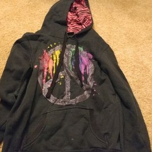 Peace sign hoodie
