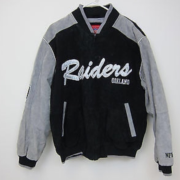 Authentic Raiders Leather Jacket - Picture 1 of 4