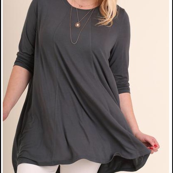 Charcoal Long Sleeve Tunic
