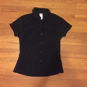Black Button Down Collared Shirt