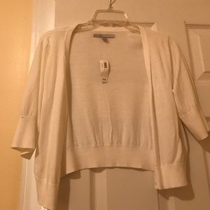 Old Navy cropped white button front cardigan, NWT
