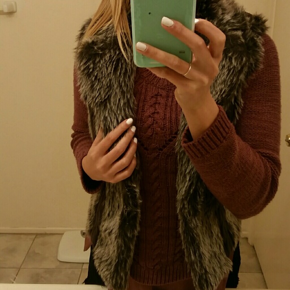 XOXO Jackets & Blazers - Faux fur vest