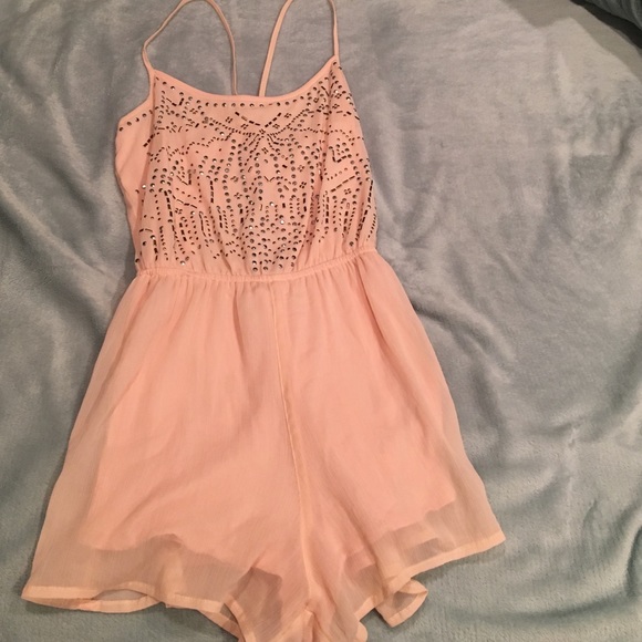 Hollister embellished top romper, only worn once!