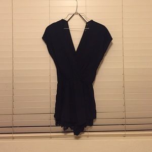 Navy blue romper