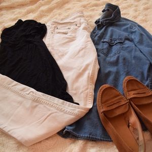 White Levi skinny jeans (style 524)