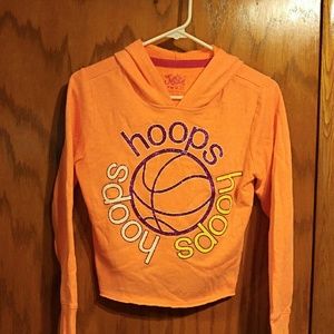 Justice Hooded Basketball Sweatshirt Girls Sz. 12