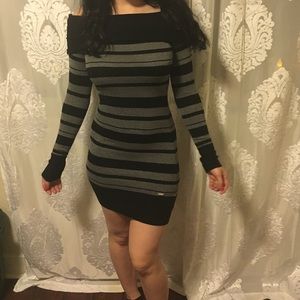 Striped sweater dress