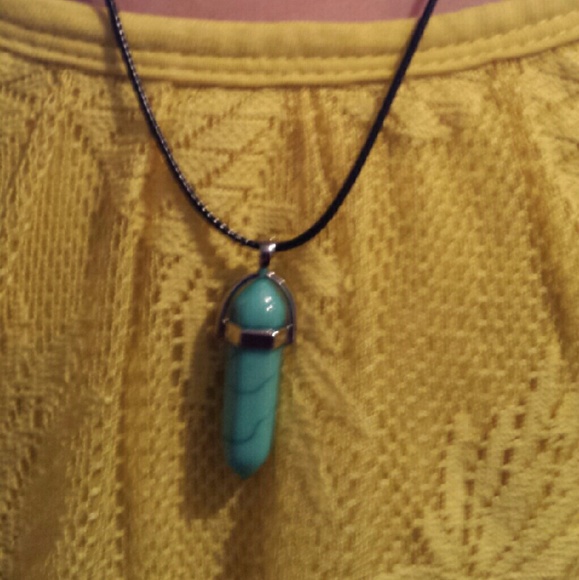 Turquoise Gemstone Natural Quartz Necklace